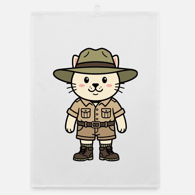 Australia Cat Organic dish towel