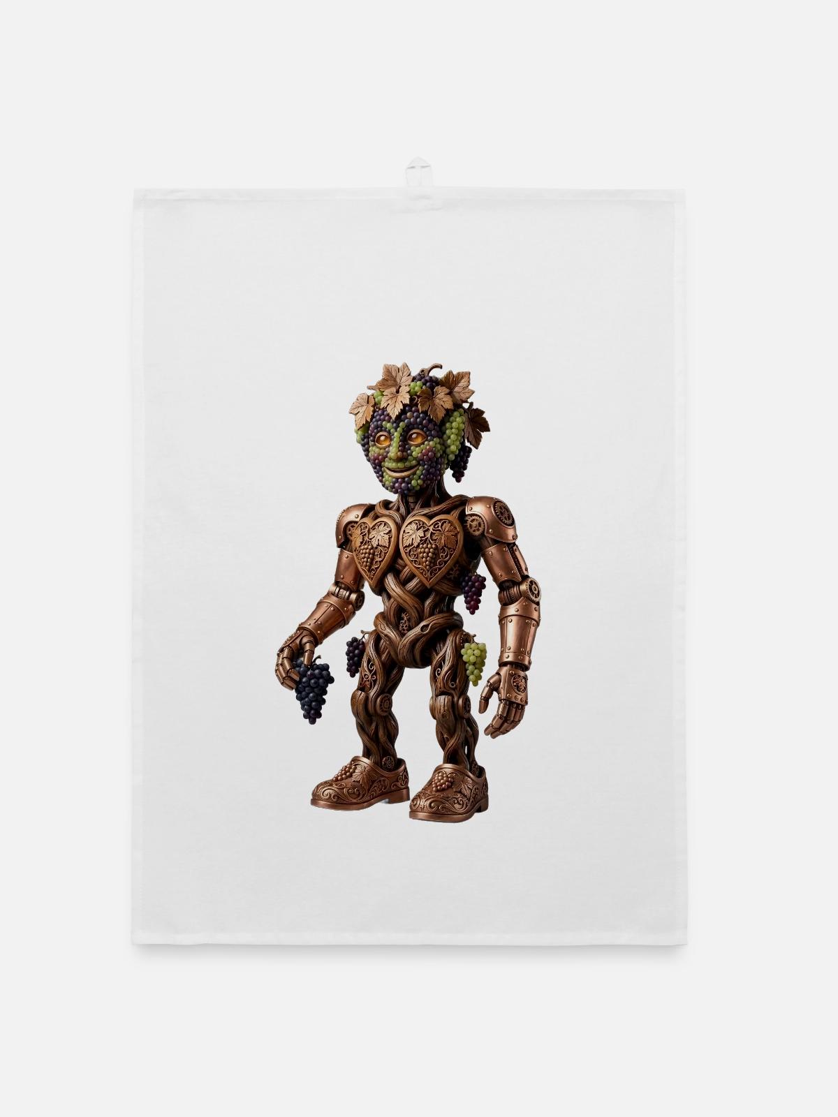 Grapevine Golem - Organic Geschirrtuch - Weiß - Vorne