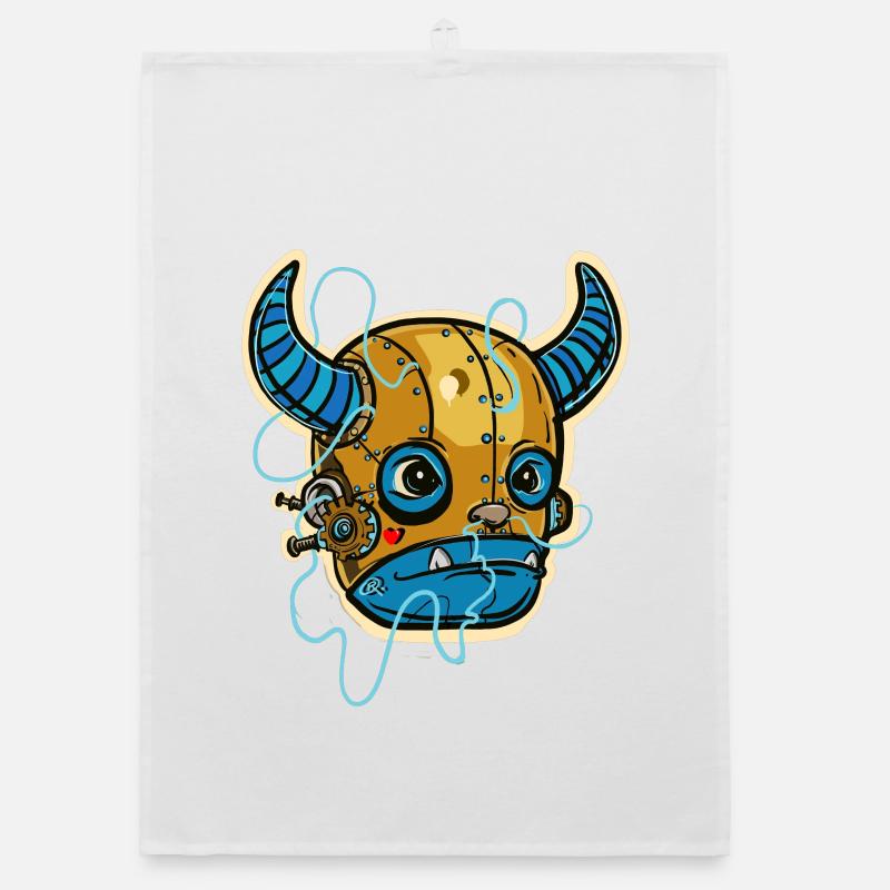 Steampunk Mechanical Bull Organic dish towel