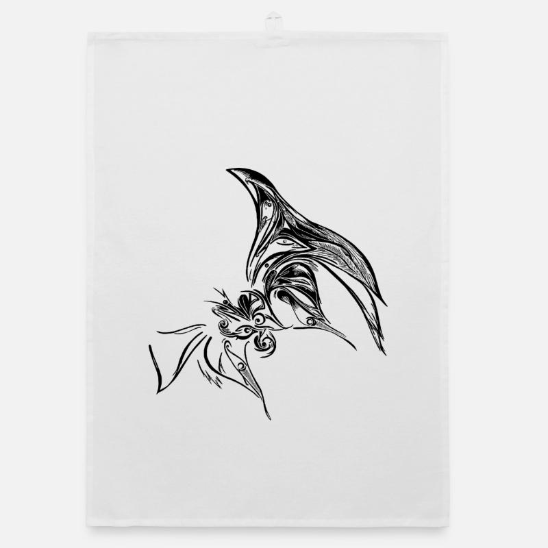 Creative Butterfly - Organic Geschirrtuch - Weiß