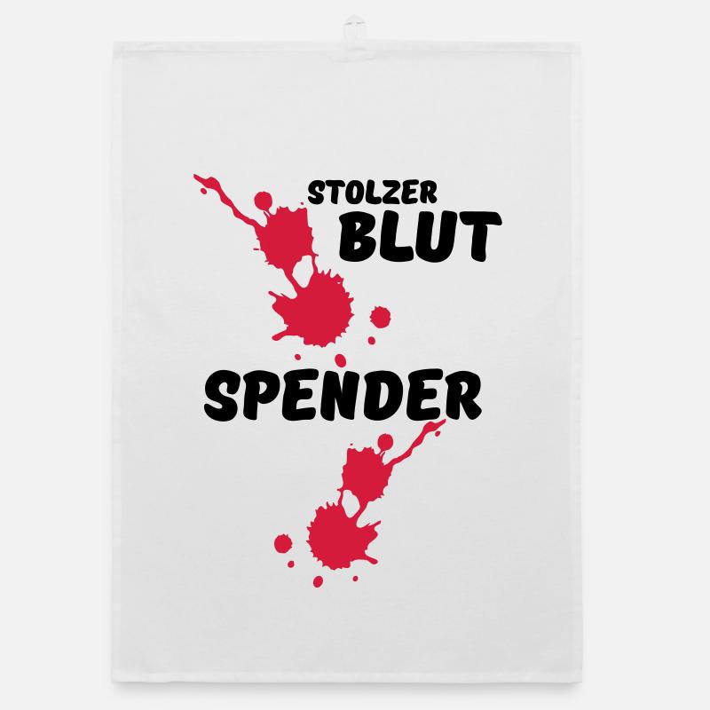 Stolzer Blutspender Blut Spende Geschenk Medizin Organic Geschirrtuch