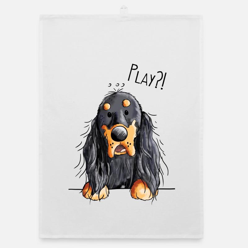 Play Gordon Setter - Chien - Cadeau Torchon bio
