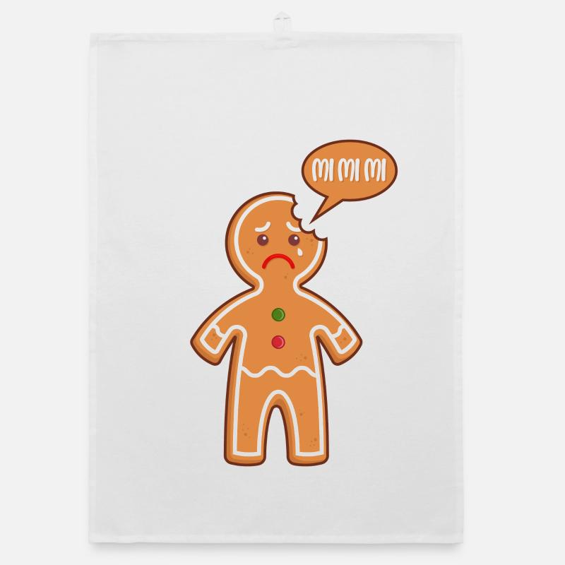Gingerbread man Mimimi Mi Mi Mi baker baking pastries Organic dish towel