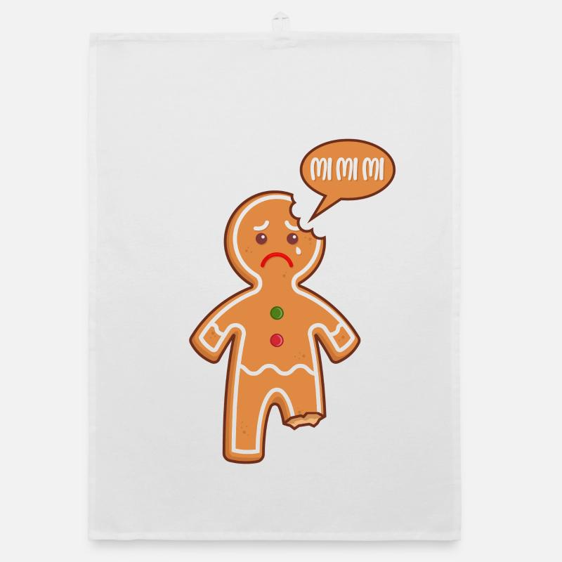 Lebkuchenmann Mi Mi Mi Mimimi Lustige Sprüche Organic Geschirrtuch
