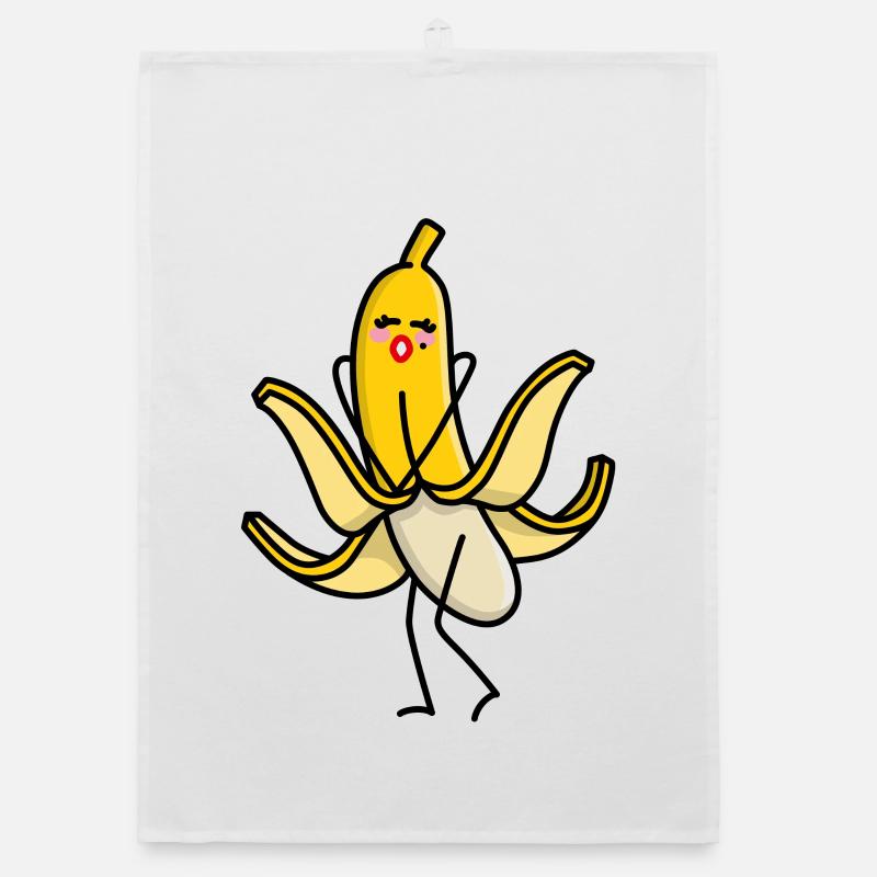 Marilyn, Monroe sexy banane gonfler jupe jusqu’au jeu de mots - Torchon bio - blanc