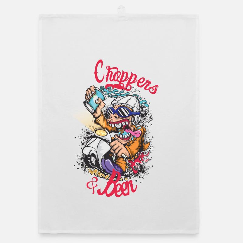 Choppers Crew Affe Roller Organic Geschirrtuch