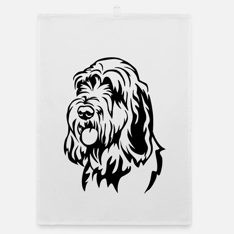 Spinone Italiano Head Organic dish towel