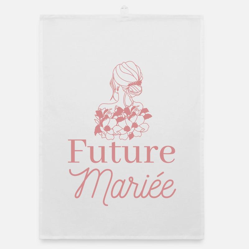 EVJF future mariée. Enterrement vie célibataire Torchon bio