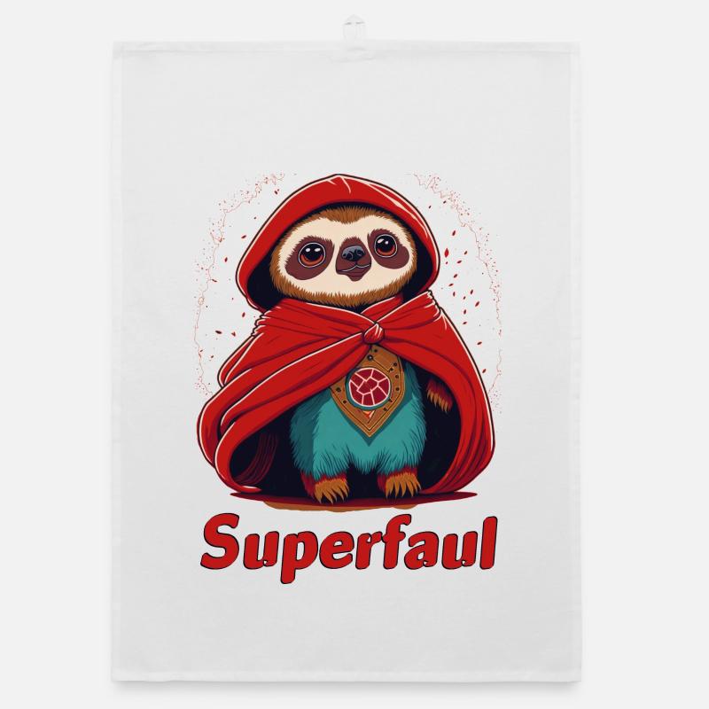 Superfaul - Organic Geschirrtuch - Weiß