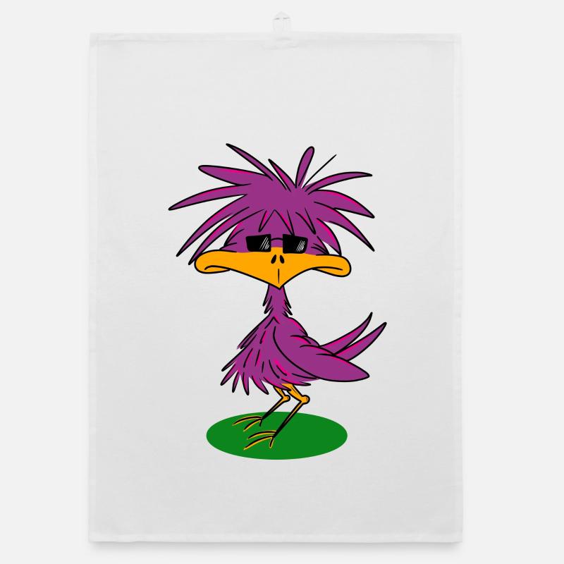 Oiseau funky Torchon bio