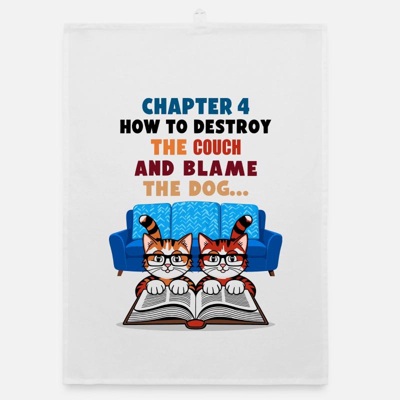 Schlaue Katzen Organic Geschirrtuch