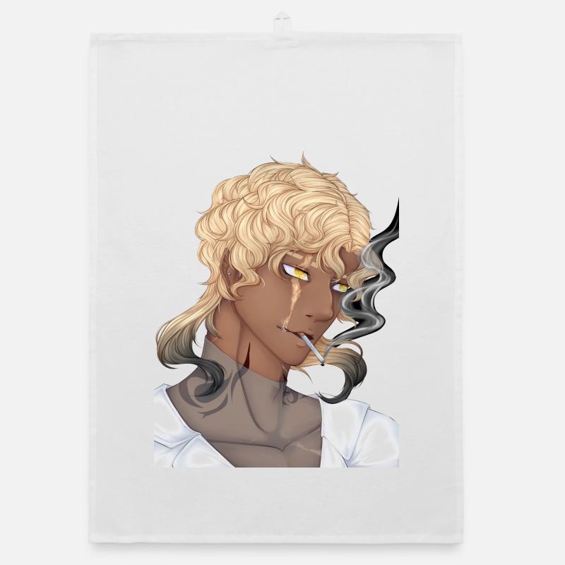 Smoking Guy Organic Geschirrtuch