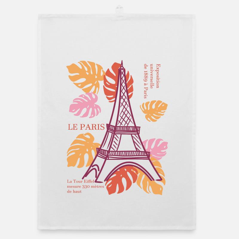 Eiffelturm Organic Geschirrtuch