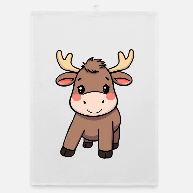 Elch Organic Geschirrtuch