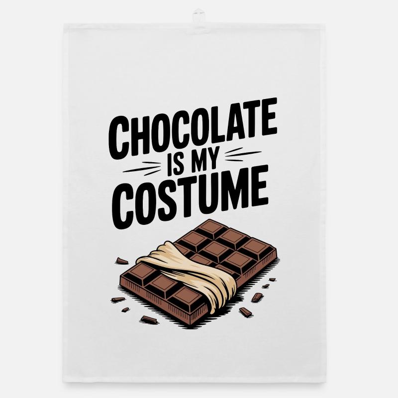 Le chocolat, c’est mon costume Torchon bio