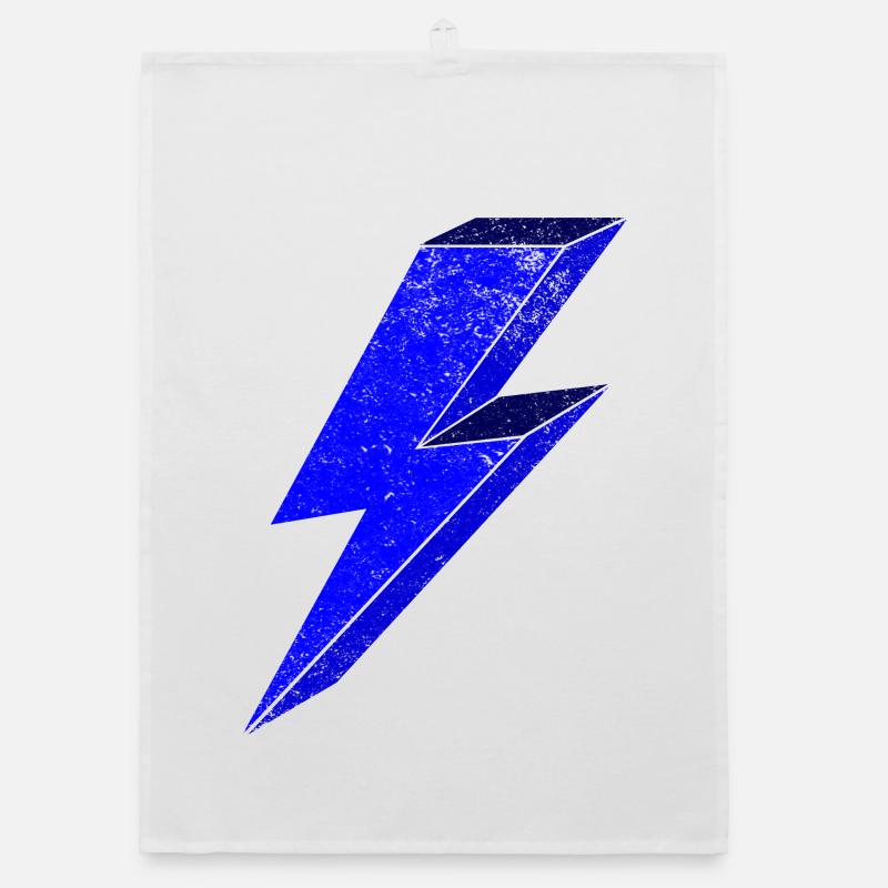 Conception d’éclairs bleus pour une 3D dynamique Torchon bio