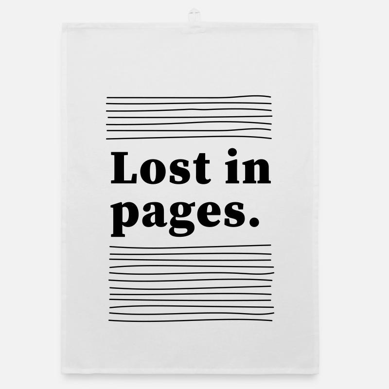 Lost in pages Organic dish towel