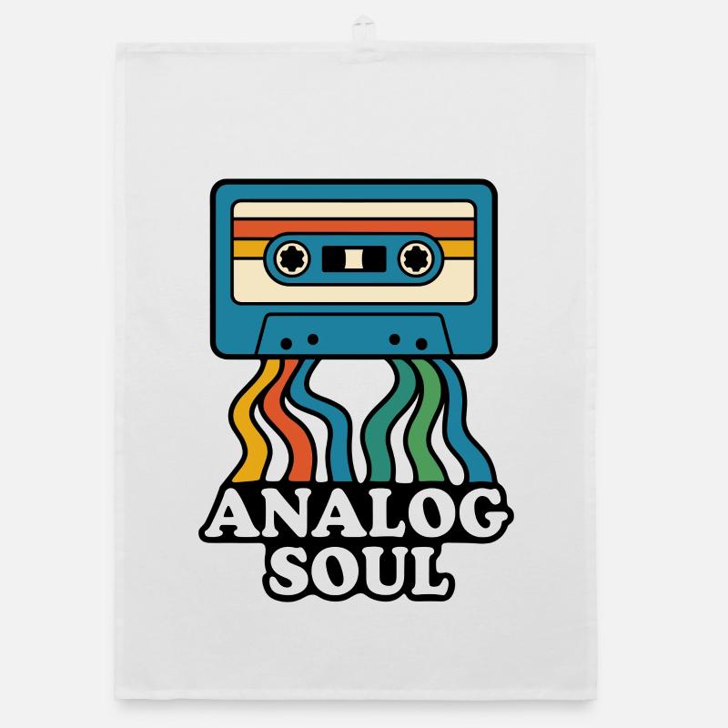 Conception de cassette Soul analogique Torchon bio