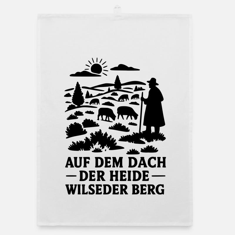 Lüneburger Heide Wilseder Berg Organic Geschirrtuch