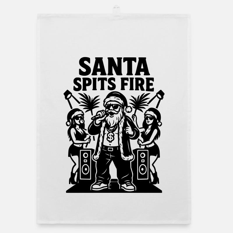 Le rappeur Père Noël crache du feu Torchon bio