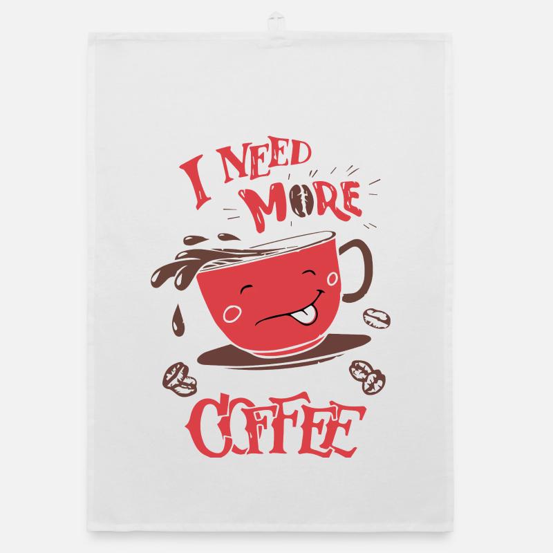 Mehr Kaffee Bitte Organic Geschirrtuch