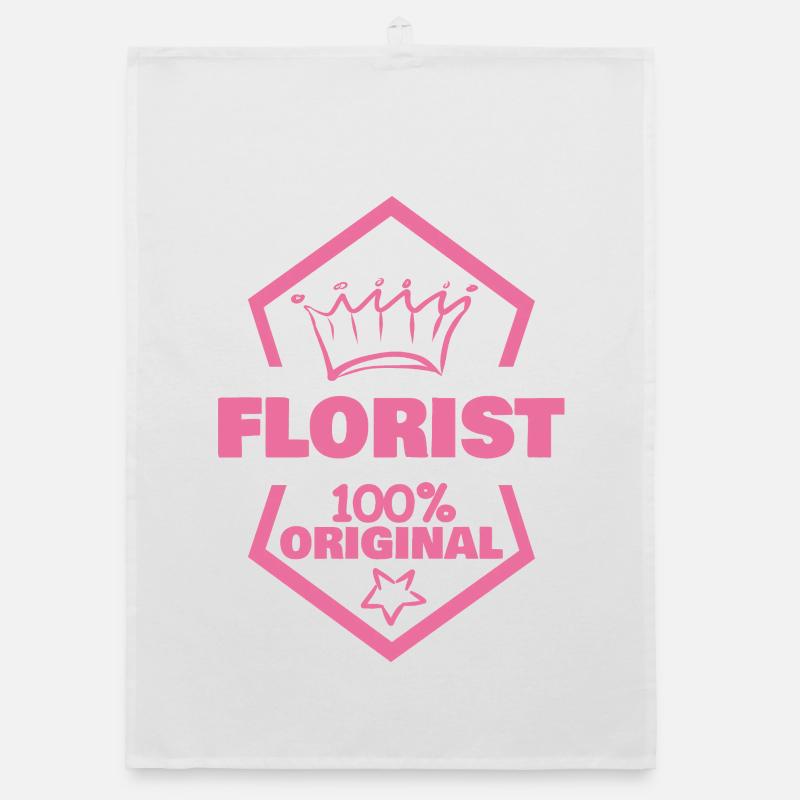 Arbeit Florist Organic Geschirrtuch