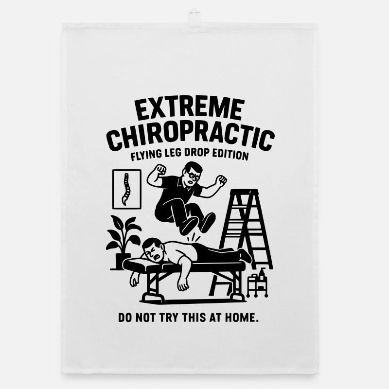 chiropraktiker physio wirbelsäule behandlung Organic Geschirrtuch
