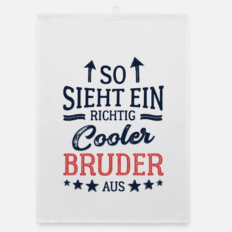So sieht ein cooler Bruder aus Bester Bruder Organic Geschirrtuch