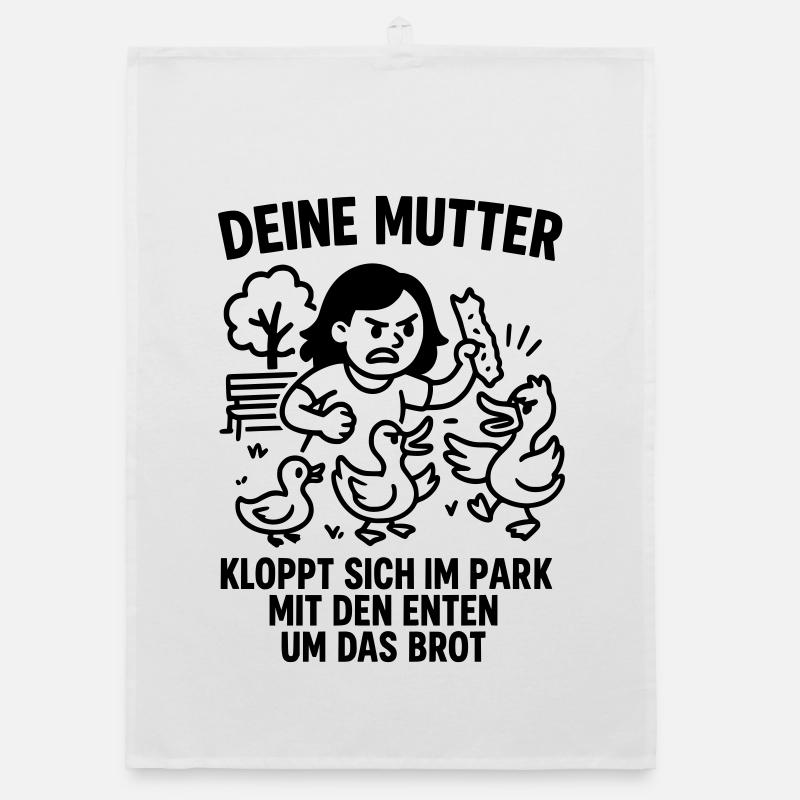 deine mutter park enten brot Organic Geschirrtuch