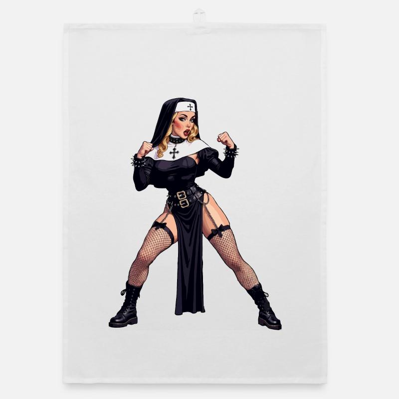 Super-Ehefrau-Nonne Organic Geschirrtuch