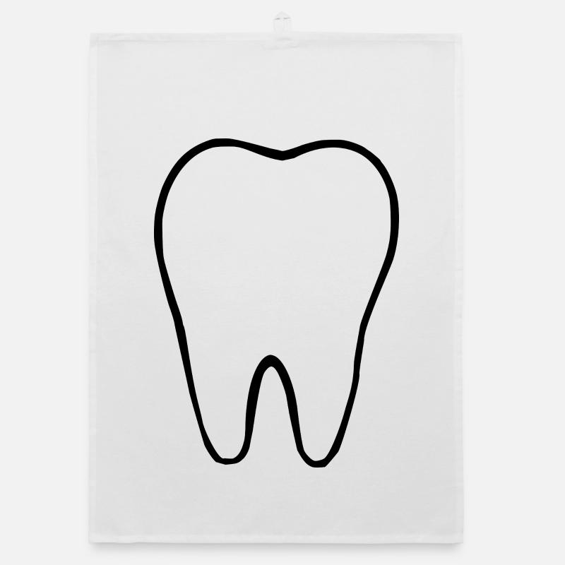 Tooth, Teeth, Dentist Organic dish towel