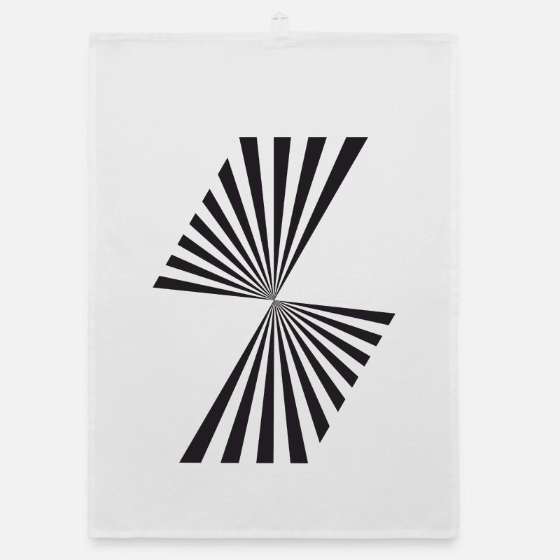 Radial Starburst Geometry Organic dish towel