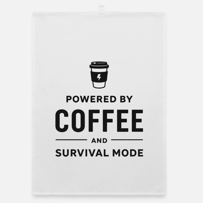 Propulsé par le café et le mode survie Torchon bio