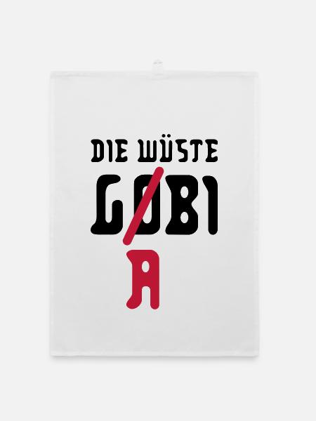 die wüste g(o)(a)bi - Organic Geschirrtuch - Weiß - Vorne