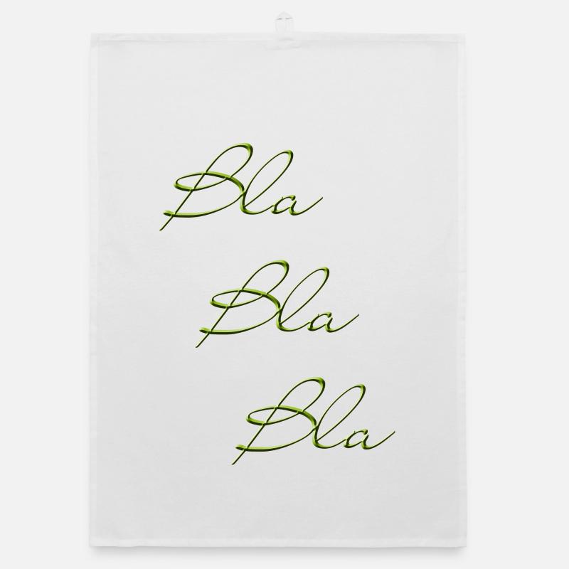 Bla Bla Dreifach Grüner Script Organic Geschirrtuch