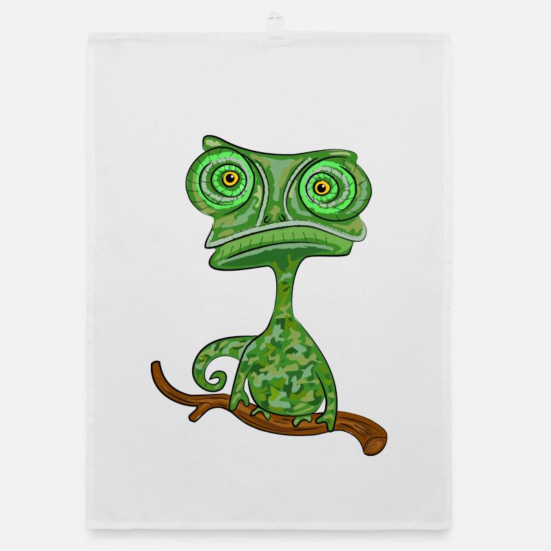 chamaeleon tier exotisch Organic Geschirrtuch