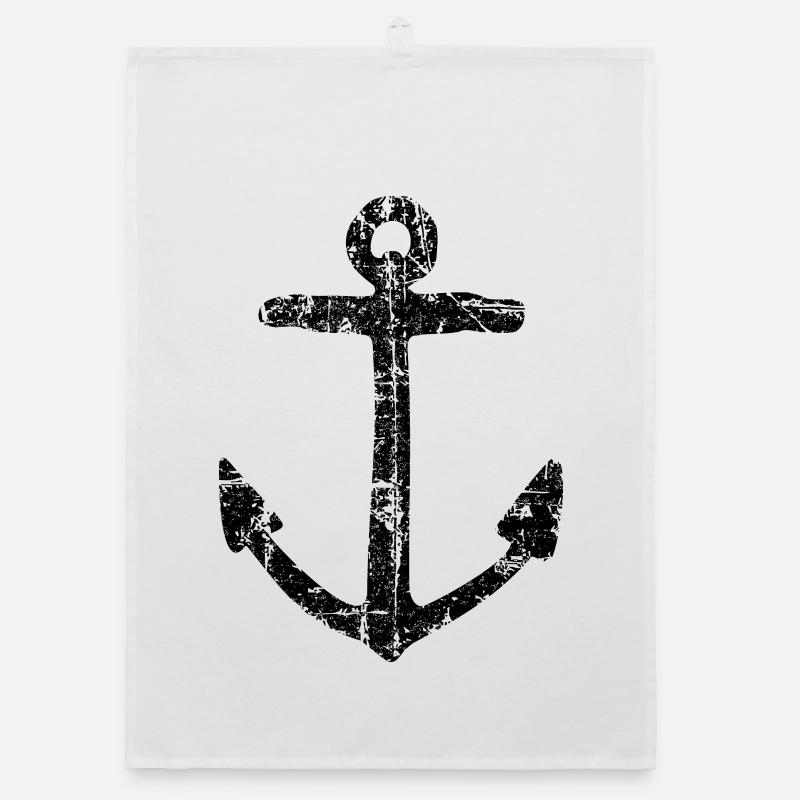 Anchor Sail Sailing Sailor Organic dish towel