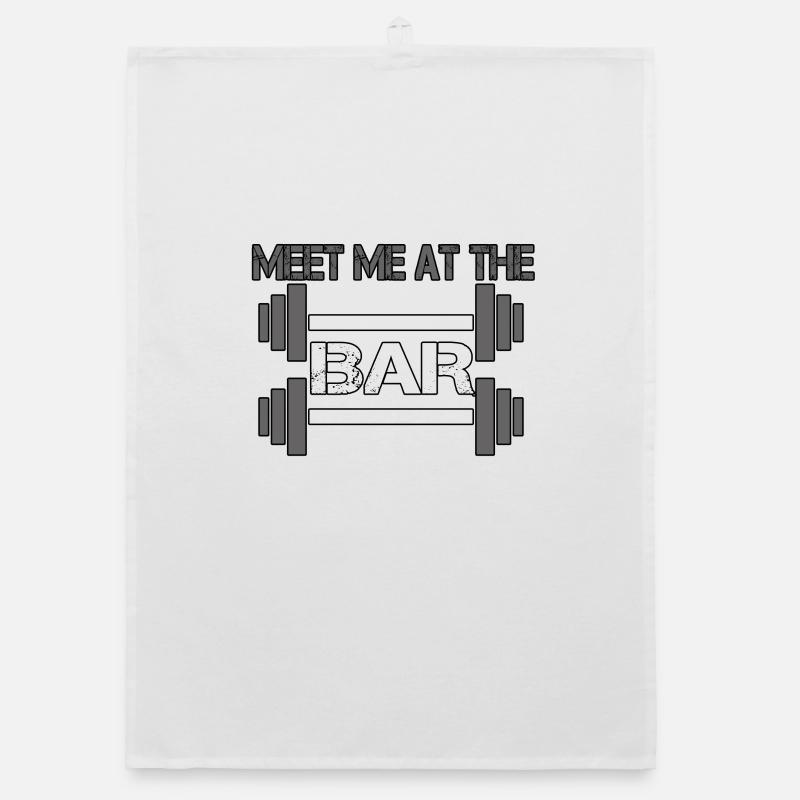 Treffen Sie mich an der Bar Organic Geschirrtuch