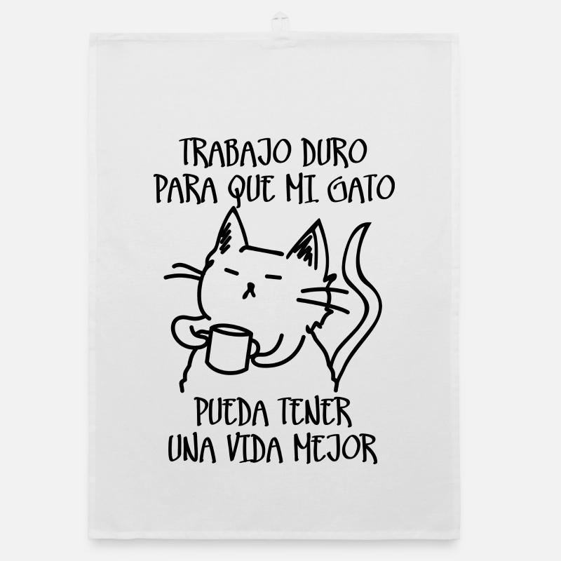 Hard work Organic dish towel