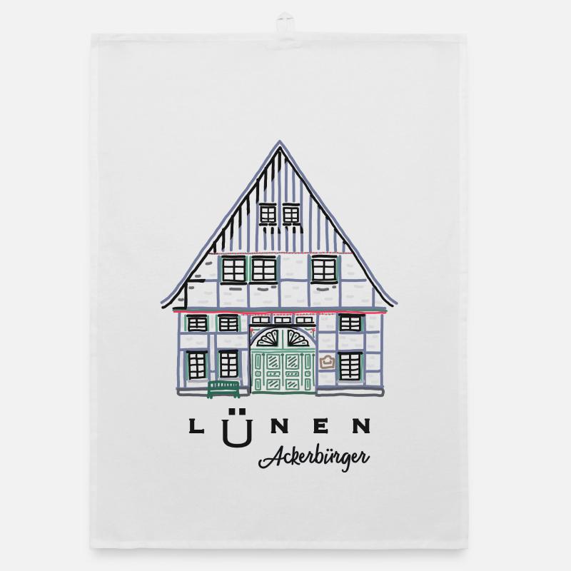 Lünen, maison à colombages Ackerbürger, quartier d’Unna Torchon bio