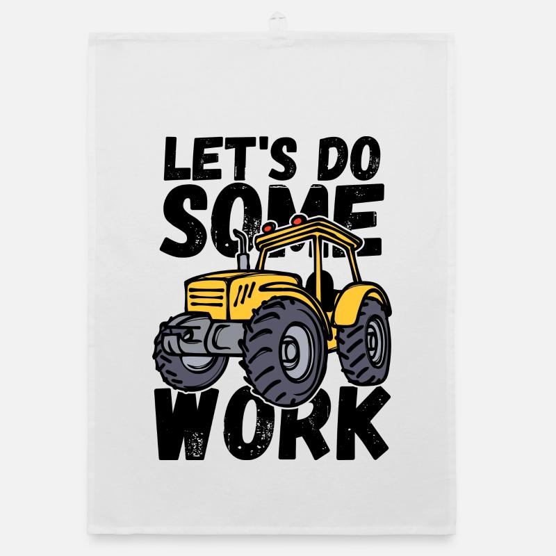 Nutzfahrzeug Schlepper Fahrzeug Traktor Statement Organic Geschirrtuch