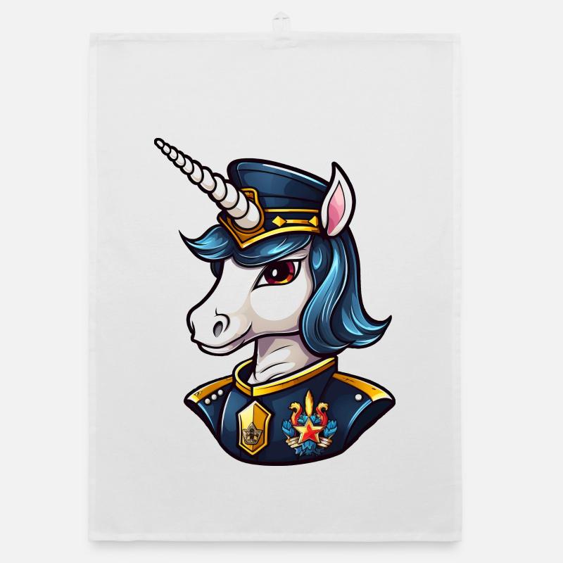 Policière licorne Torchon bio