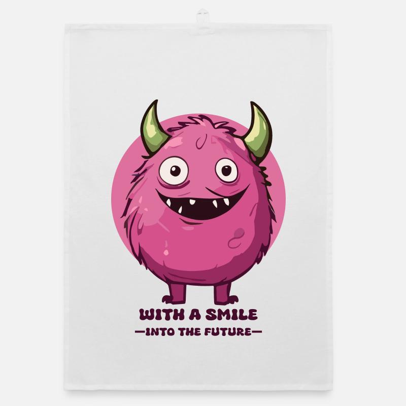 Into the future with a smile ! Organic dish towel
