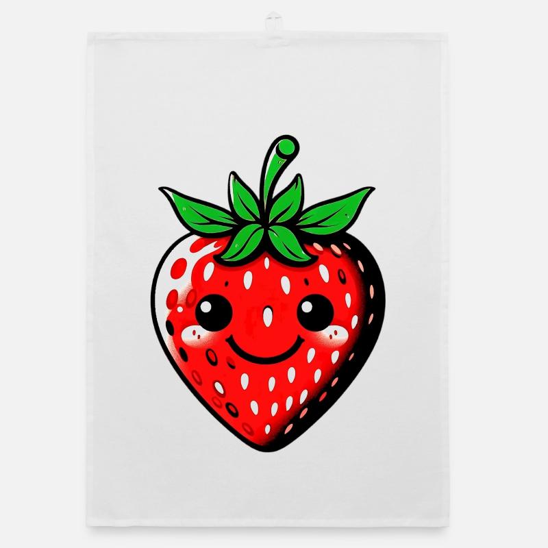 Erdbeeren Erdbeeren Organic Geschirrtuch
