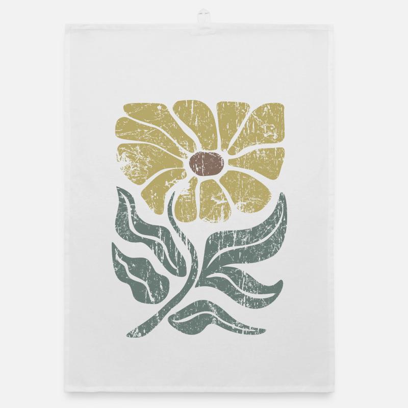 Flowers - Spring - Summer - Saying Organic dish towel