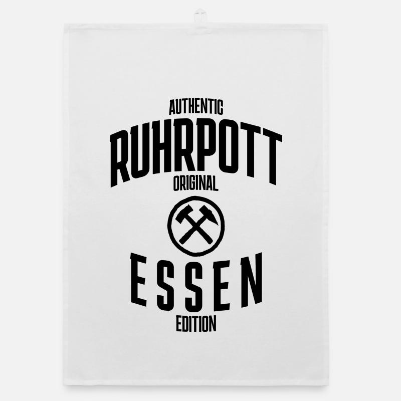 Authentique édition originale de la Ruhrgebiet à Essen Torchon bio
