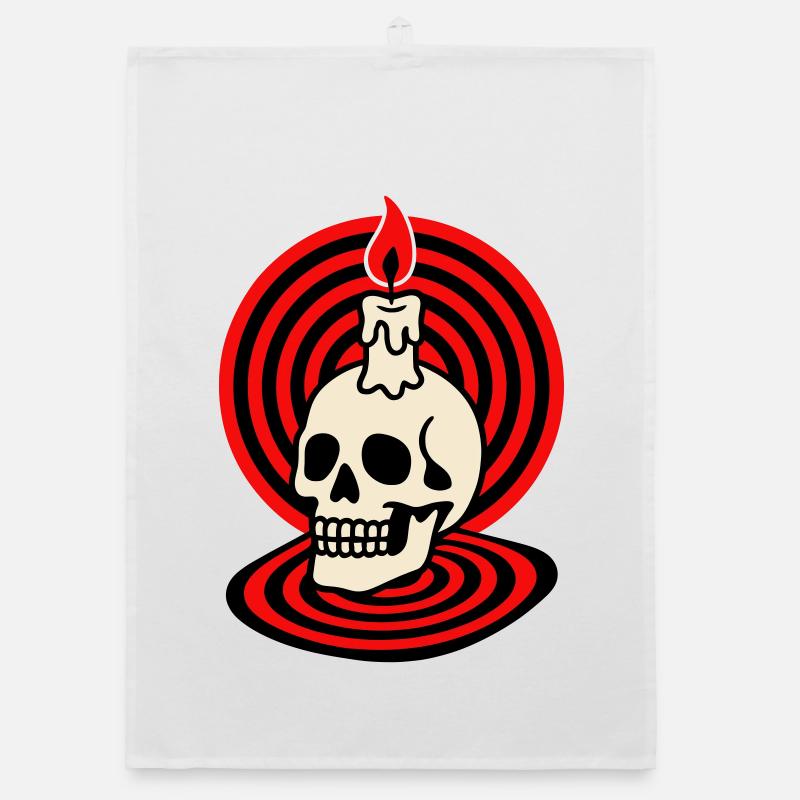 Hypno Skull Organic Geschirrtuch