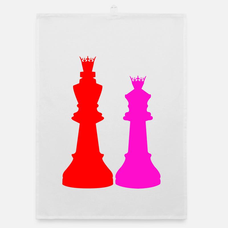 Double Chess Queen Silhouettes Torchon bio