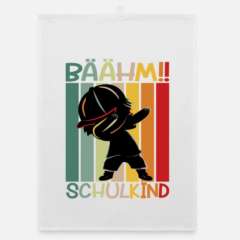 Écolier coloré 2026 Temps d’école Retour à l’école Torchon bio