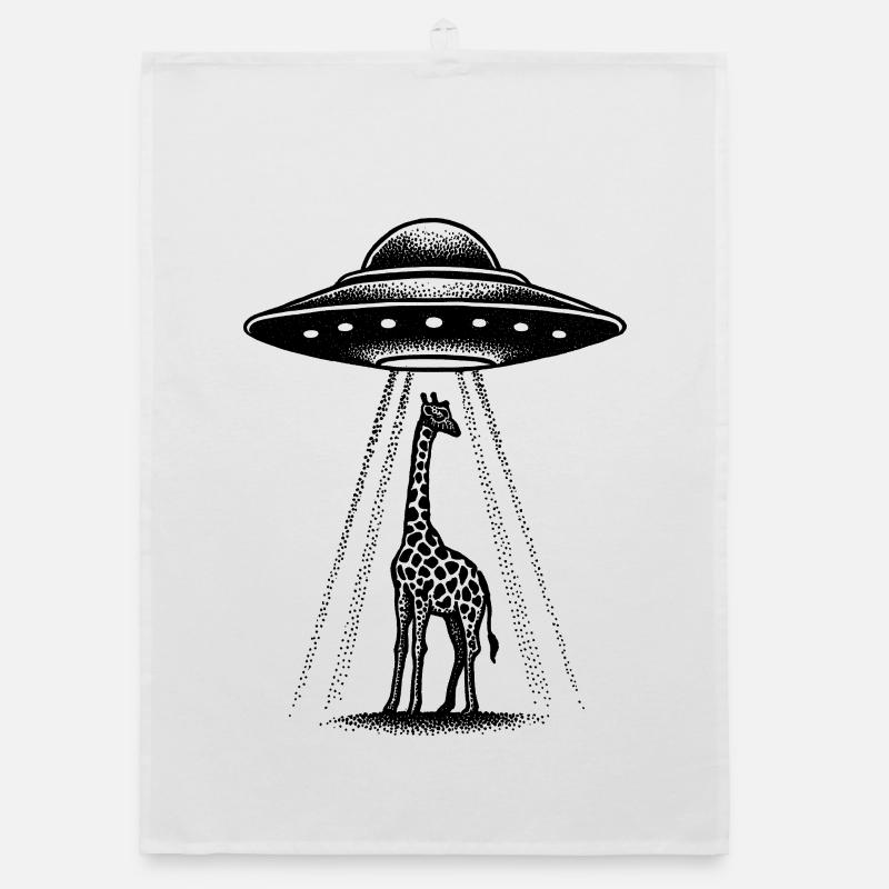 Girafe extraterrestre Torchon bio